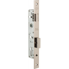 Корпус Kale kilit (Кале килит) узкопрофильного замка с защёлкой 153 (20 mm) w/b (никель)