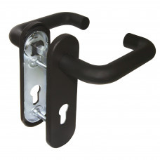 Ручка Fuaro (Фуаро) дверная FP.DH172.0433 NE (DH-0433 NE) (9x130) с пружиной BL-24 черный