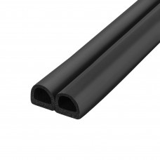 Уплотнитель Fuaro (Фуаро) самоклеящийся ADH/D-14,2x12,7mm, BLACK черный 120 m
